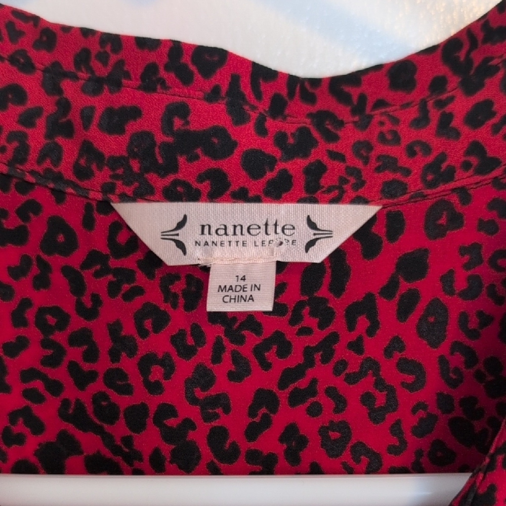 Nannette Red and Black Midi Dress - Picture 3 of 4